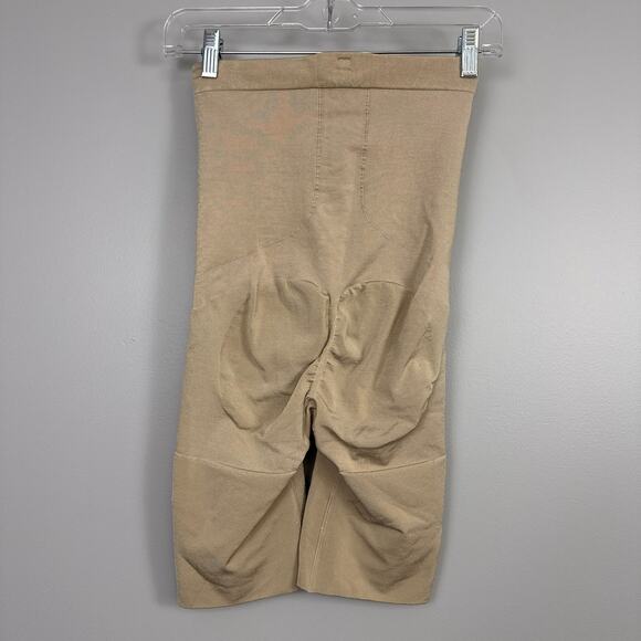 Spanx by Sara Blakely Size 1X Beige High-Waisted Shaper Shorts Shapewear - Picture 2 of 11